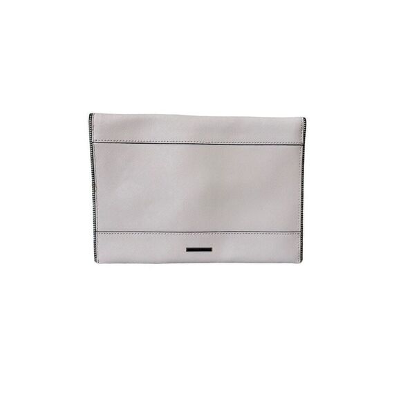 REBECCA MINKOFF Envelope Leo Clutch with Zipper Trim Barely Pink - Picture 2 of 9